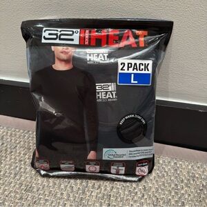 NWT- 32 Degrees Heat Black Thermal Wear Size L